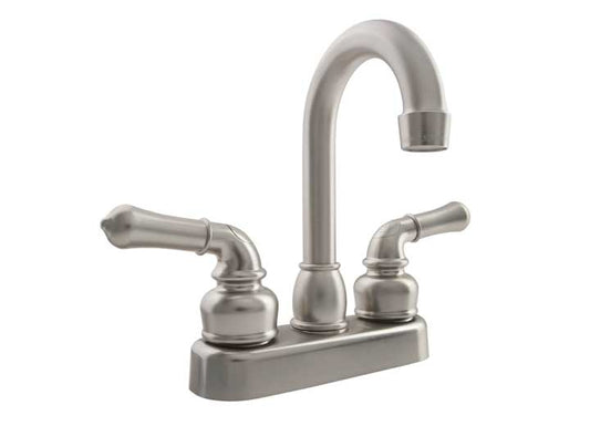 Dura Faucet Classical RV Bar Faucet with Classical Handles – Brushed Satin Nickel