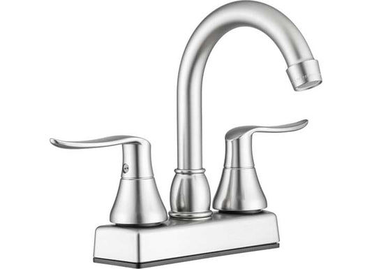 Dura Faucet Elegant Arc Spout RV Bar Faucet – Brushed Satin Nickel
