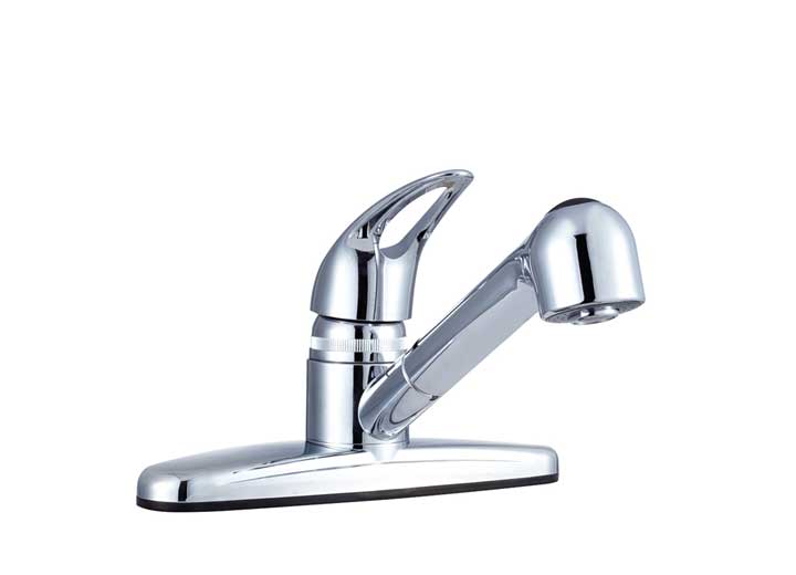 Dura Faucet Non-Metallic Pull-Out RV Kitchen Faucet – Chrome Polished