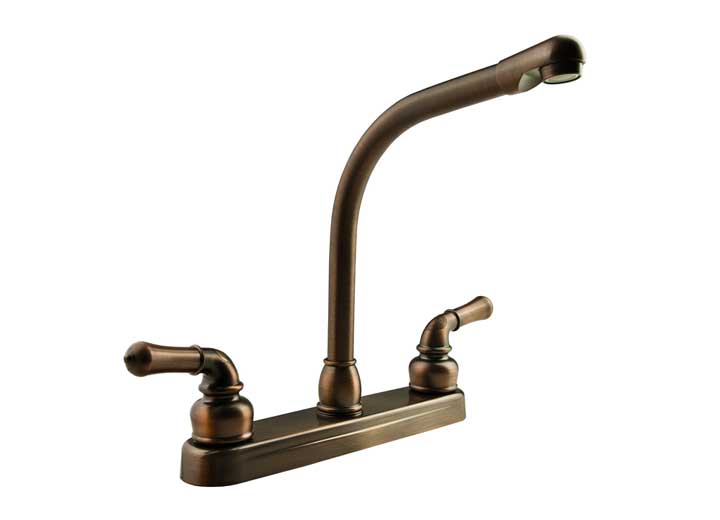 Dura Faucet Classical Hi-Rise RV Kitchen Faucet – Oil Rubbed Bronze with Classical Handles