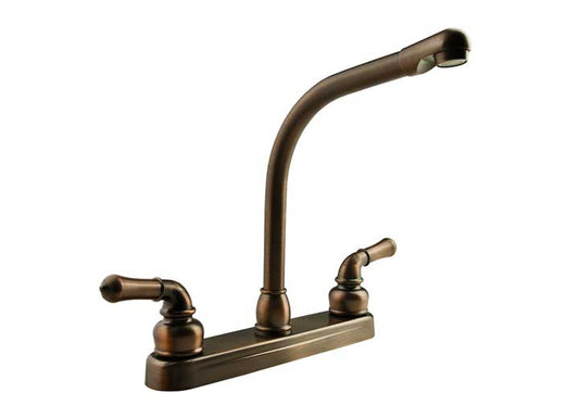 Dura Faucet Classical Hi-Rise RV Kitchen Faucet – Oil Rubbed Bronze with Classical Handles