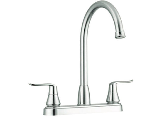 Dura Faucet Elegant J-Spout RV Kitchen Faucet – Chrome Polished with Elegant Handles