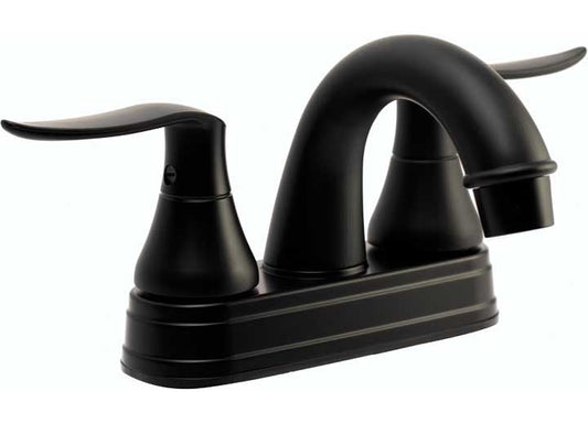 Dura Faucet Elegant Arc Spout RV Lavatory Faucet – Matte Black