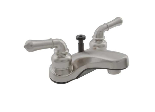 Dura Faucet Classical RV Lavatory Faucet with Diverter – Brushed Satin Nickel