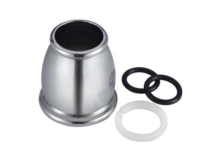 Dura Faucet Replacement Bell Spout Nut & Rings Kit - Chrome Polished