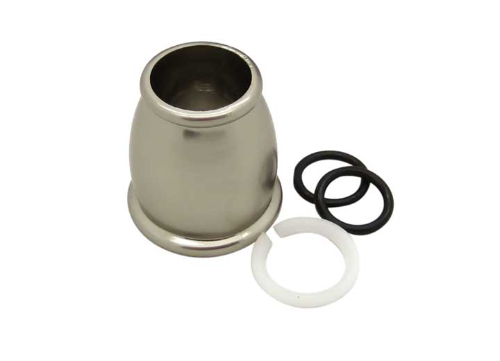Dura Faucet Replacement Bell Spout Nut & Rings Kit - Brushed Satin Nickel