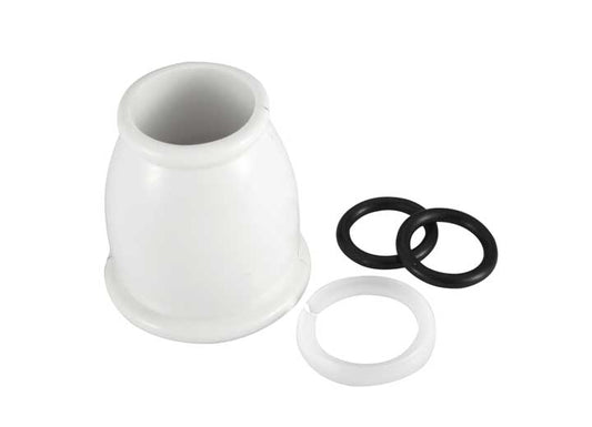 Dura Faucet Replacement Bell Spout Nut & Rings Kit - White