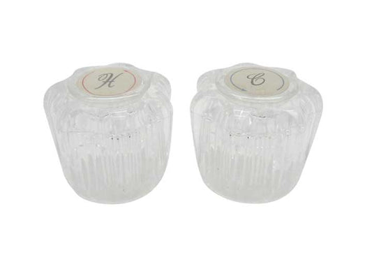 Dura Faucet Replacement Crystal Acrylic Knobs (Pair)