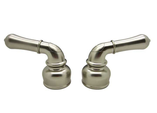 Dura Faucet Replacement Classical Lever Handles (Pair) – Brushed Satin Nickel