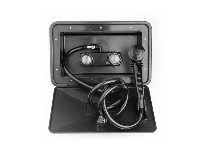 Dura Faucet RV Exterior Shower Box Kit – Black
