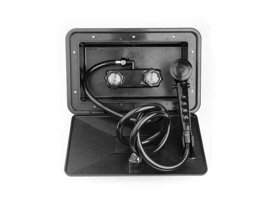Dura Faucet RV Exterior Shower Box Kit – Black