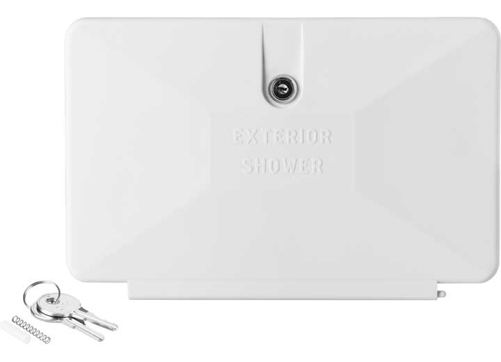 Dura Faucet Replacement Door for RV Exterior Shower Box – White