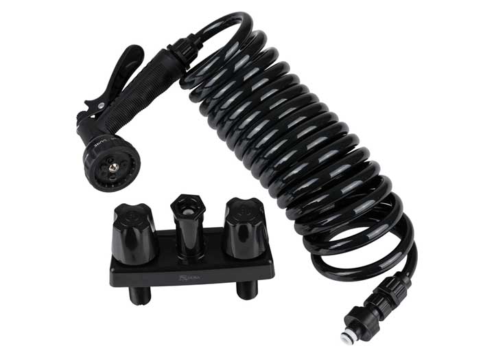 Dura Faucet RV Exterior Quick Connect Spray Faucet Kit – Black