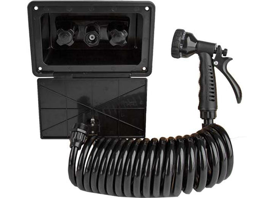 Dura Faucet RV Exterior Quick Connect Spray Box Kit – Black