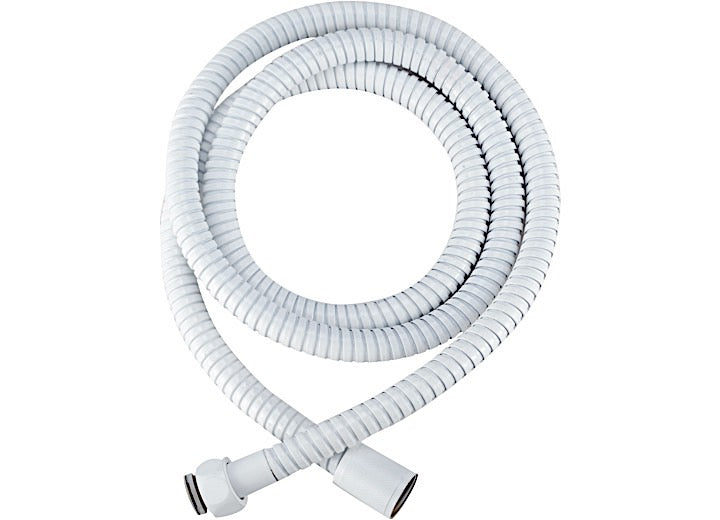 Dura Faucet 60” Stainless Steel RV Shower Hose – White