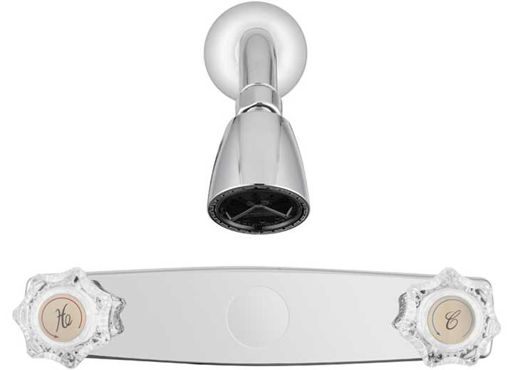 Dura Faucet MH Shower Valve & Shower Head Kit – Chrome Polished