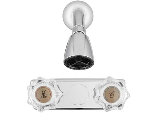 Dura Faucet Shower Valve & Shower Head Kit – Chrome Polished