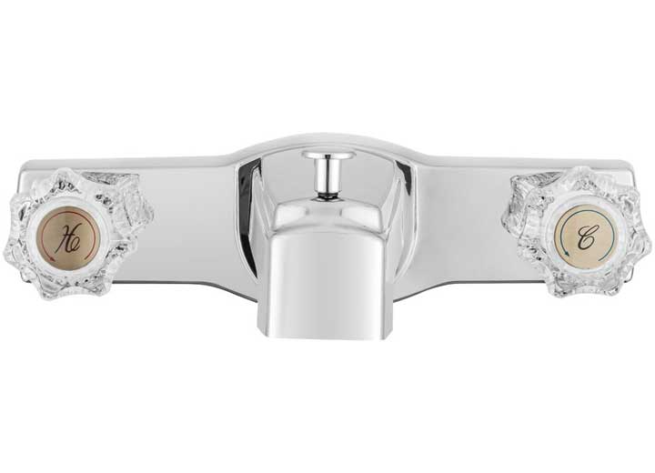 Dura Faucet MH Tub & Shower Diverter with Crystal Acrylic Knobs – Chrome Polished