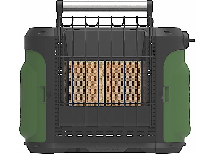 GHP Group Dyna-Glo Recreational Portable Propane Heater – 5,500-18,000 BTU/hr, Green