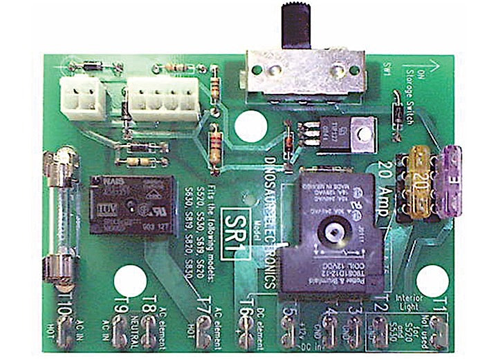 Dinosaur Electronics REPLACEMENT BOARD, 2 OR 3-WAY OPERATION, AC/DC/GAS OPERATION
