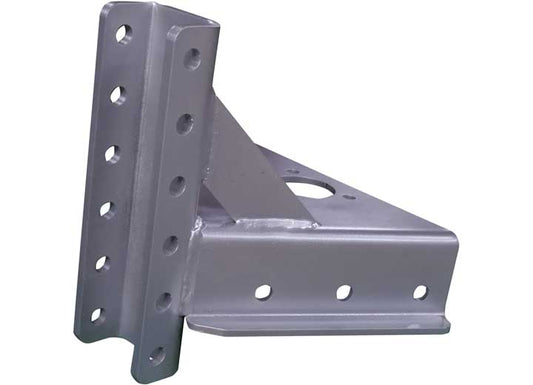Demco Trailer 50 DEGREE CHNL MOUNT A-FRAME W/ HOLE SILVER SPARKLE