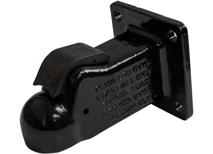 Demco Trailer 2 5/16IN BLACK EZ LATCH METAL HANDLE 5/8IN HOLES 21K LB FLAT MOUNT