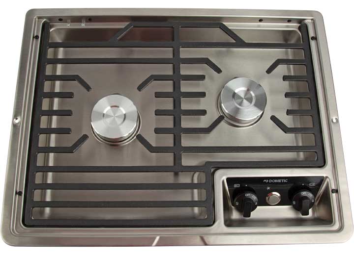 Dometic USA DROP IN RV 2-BURNER PROPANE COOKTOP, STAINLESS D21-SEC
