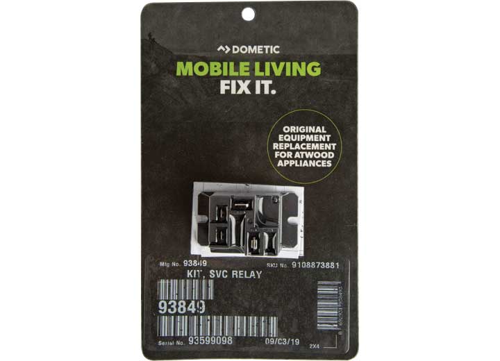 Dometic USA WATER HEATER SERVICE PARTS RELAY KIT
