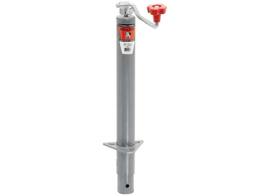 Draw-Tite ROUND TRAILER JACK A-FRAME 2000 LB TOPWIND BOLT-ON 15 IN TRAVEL GRAY
