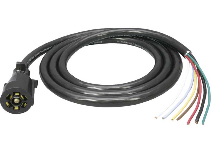 Draw-Tite WIRING CONNECTOR 7-WAY MOLDED TRAILER END W/ 8FT WIRE
