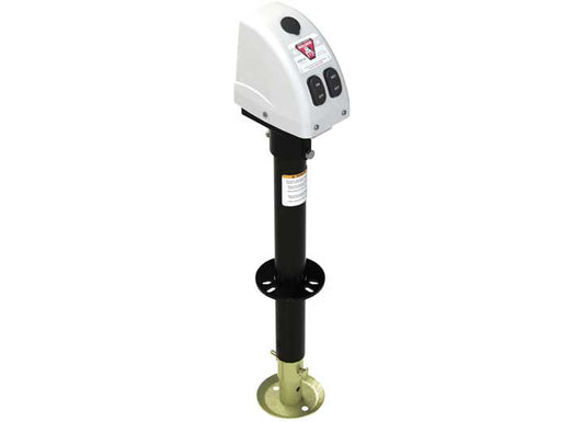 Draw-Tite POWERED DRIVE TONGUE JACK A-FRAME 12IN TRAVEL WHITE CASE RATING 3500LBS