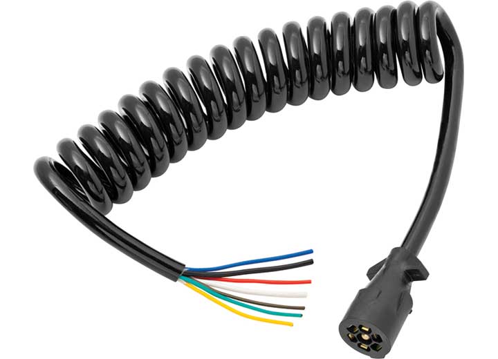 Draw-Tite COILED 7WAY 6FT MOLDED TRAILER CONNECTOR