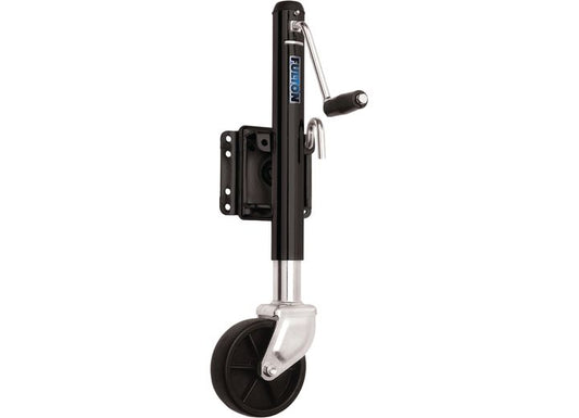 Draw-Tite TRAILER JACK 1200LB SWING-AWAY BOLT-ON 10IN TRAVEL 6IN POLY WHEEL