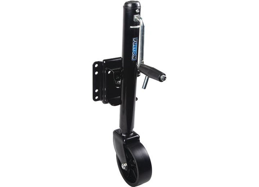 Draw-Tite TRAILER JACK 1500LB SWING-AWAY BOLT-ON 10IN TRAVEL 8IN POLY WHEEL