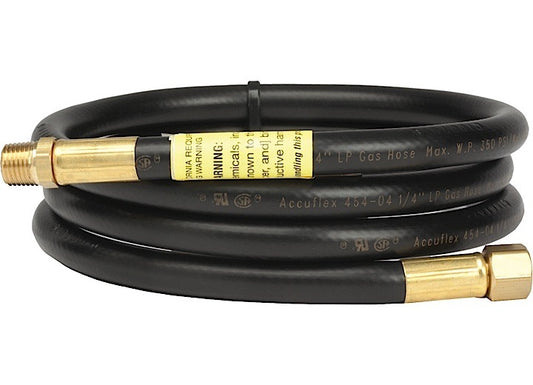 ENERCO 5FT PROPANE EXTENTION HOSE ASSEMBLY (1/4IN MALE PIPE X 1/4IN FEMALE PIPE) CLAMSH