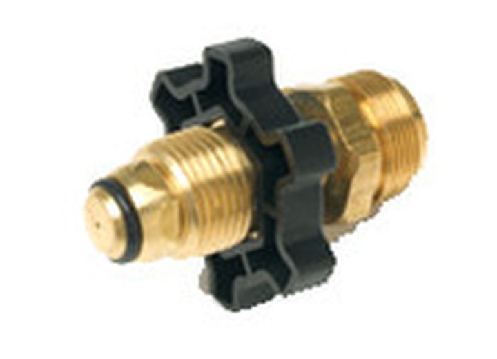 ENERCO PROPANE BULK TANK ADAPTER (MALE POL X 1IN 20 MALE THROWAWAY CYL THREADS) CLAMSHE