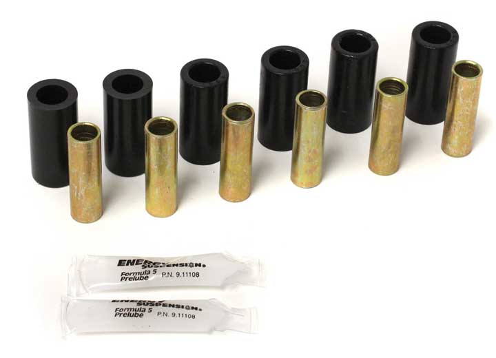 Energy Suspension FRONT/REAR LEAF SPRING BUSHING SET-BLK,PERFORMANCE POLYURETHANE