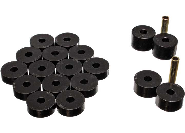 Energy Suspension BODY/CAB MOUNT SET-BLK,PERFORMANCE POLYURETHANE