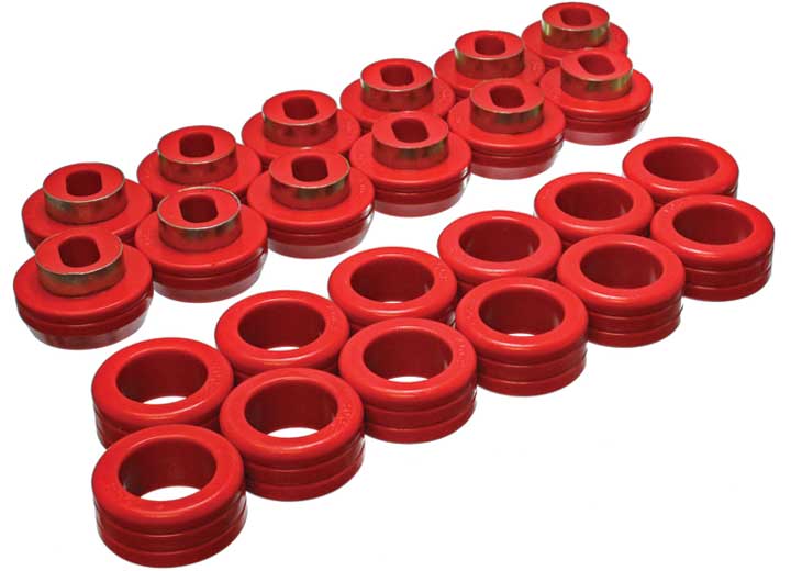 Energy Suspension BODY/CAB MOUNT SET-BLK,PERFORMANCE POLYURETHANE