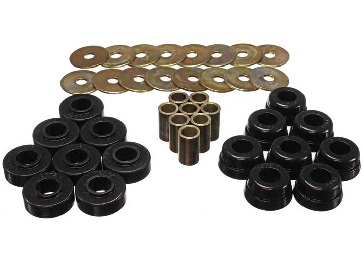 Energy Suspension BODY MOUNT SET-BLK,PERFORMANCE POLYURETHANE