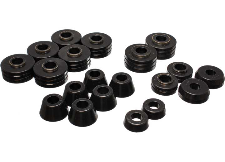 Energy Suspension BODY/CAB MOUNT SET-BLK,PERFORMANCE POLYURETHANE