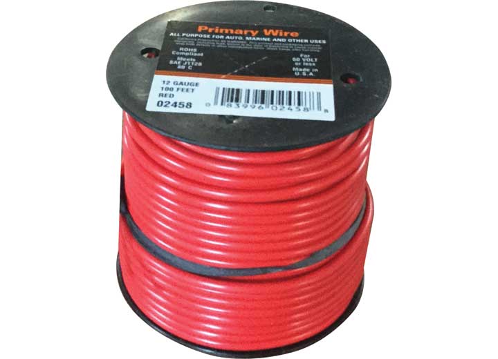 East Penn Manufacturing WIRE SPOOL - PRIMARY, 12 GAUGE; RED 100 FT