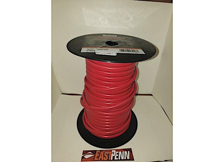 East Penn Manufacturing WIRE SPOOL - 2 STRAND, PVC RED SHEATH - 12 GAUGE; BLUE, BLACK 100 FT
