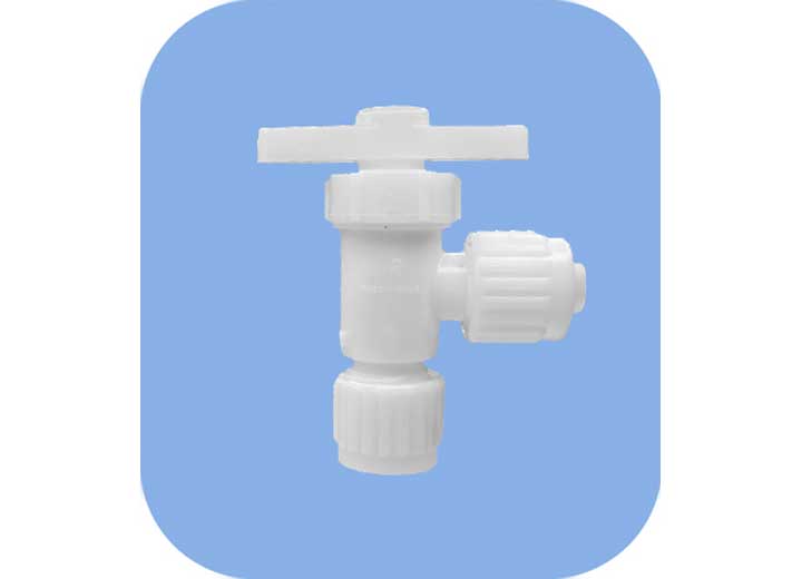 Esco Elkhart Supply Company FLAIR-IT ANGLE VALVE 3/8P X 3/8P - BARCODED