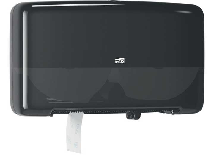 Essity ELEVATION TWIN MINI JUMBO BATH TISSUE ROLL DISPENSER, BLACK 1/CS