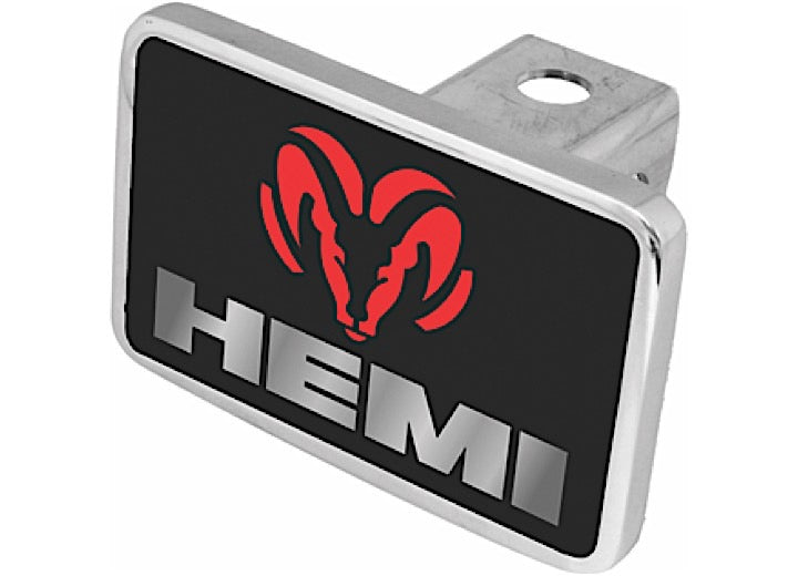 Eurosport HEMI LOGO WORD BLACK BACKGROUND W/ RED RAM HEAD