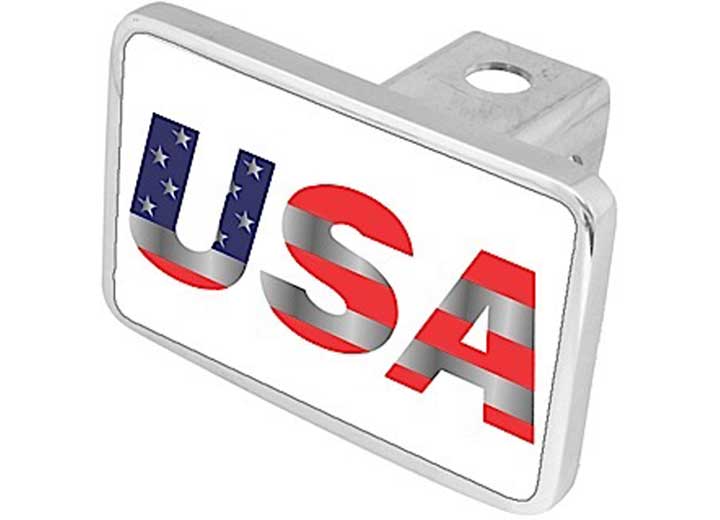 Eurosport USA STARS AND STRIPES XL HITCH PLUG WHITE BACKGROUND