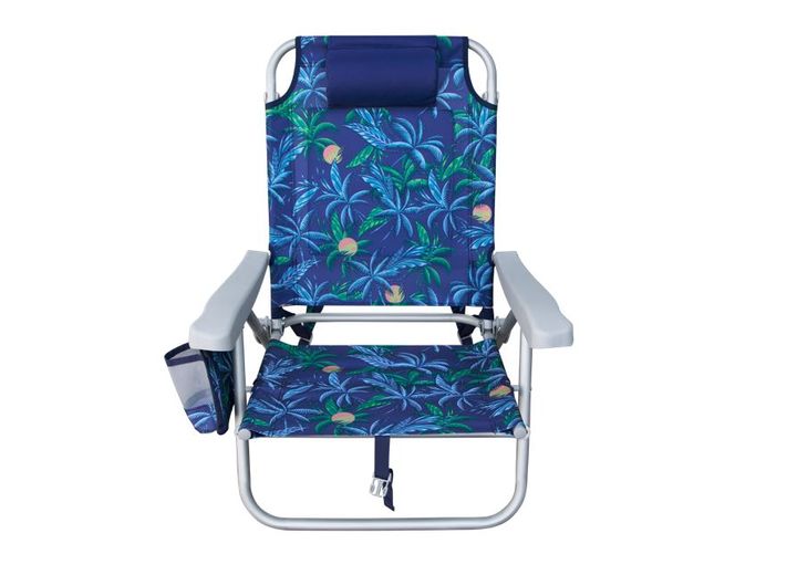 E-Z UP Hurley Deluxe Backpack Beach Chair – Deluxe Palms Blue