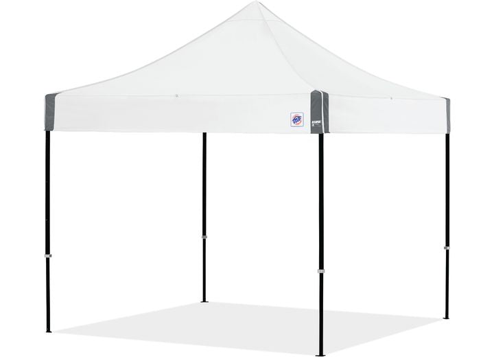 E-Z UP Eclipse 10' x 10' Shelter - White Top / Black Steel Frame