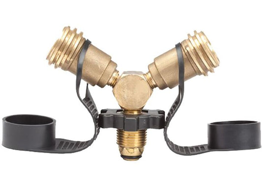 MR. HEATER PROPANE Y FEMALE ADAPTER WITH HANDWHEEL